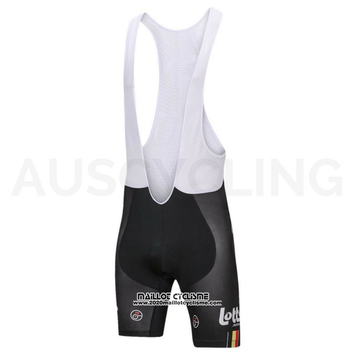 2018 Maillot Ciclismo Lotto Soudal Blanc et Rouge Manches Courtes et Cuissard